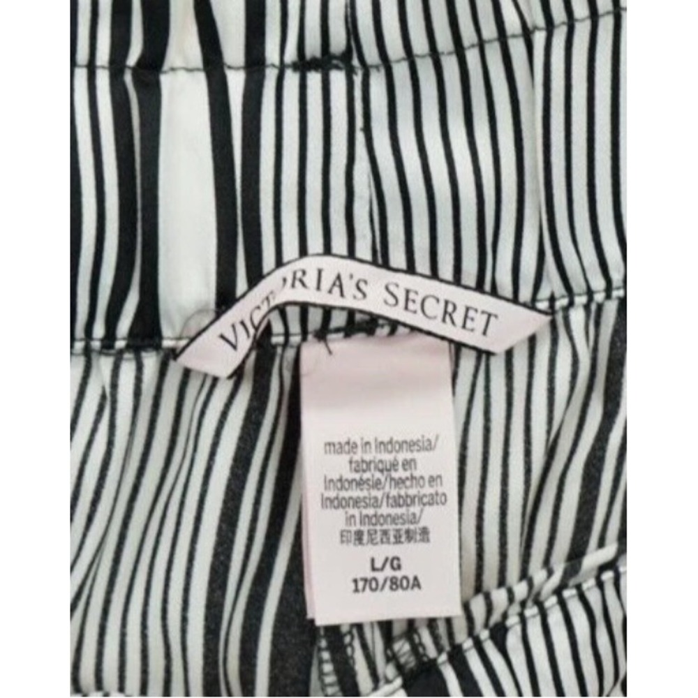 Victoria Secret‎ Silky Striped Wide Leg Lounge Pants Women's Large - Picture 3 of 3